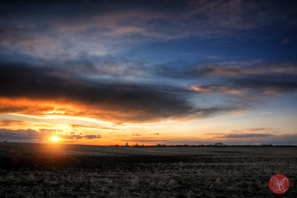 HDR sunset alberta landscape edmonton
