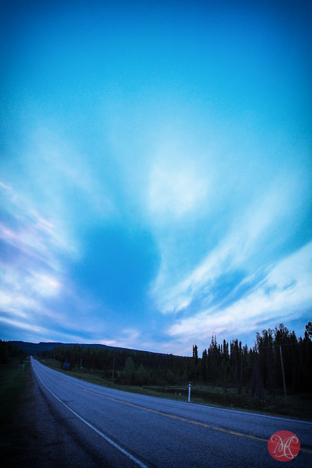 twilight road jasper landscape photography