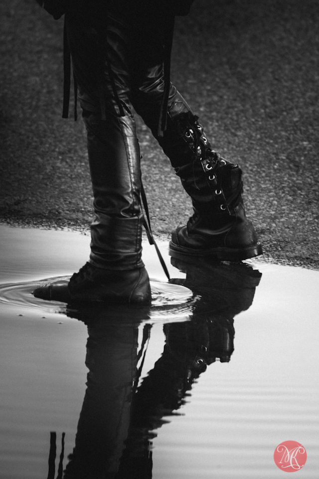 lifestyle boots water reflection