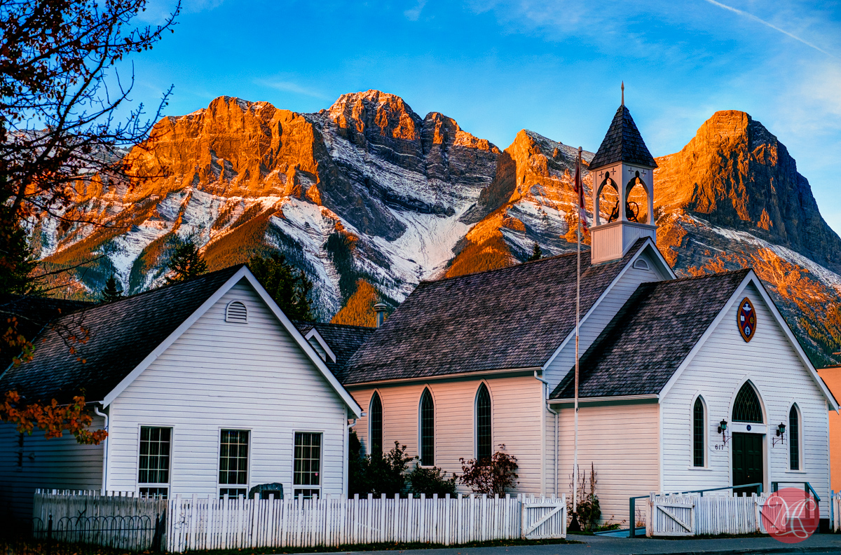 church mountain sunrise alberta