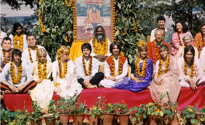 Paul Altobelli, Frank Monzo, and The Beatles visit the Maharishi in India
