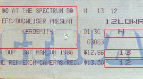 March 08, 1986 – Aerosmith / Ted Nugent – The Spectrum