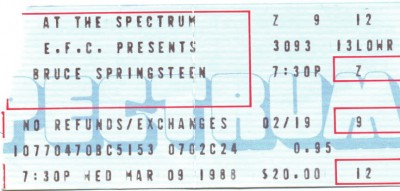 March 09, 1988 – Bruce Springsteen – The Spectrum