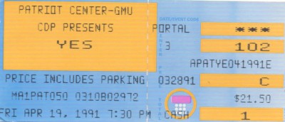 April 19, 1991 – Yes - Patriot Center