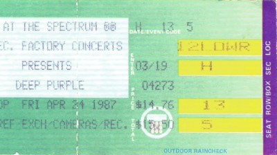 April 24, 1987 – Deep Purple - Spectrum