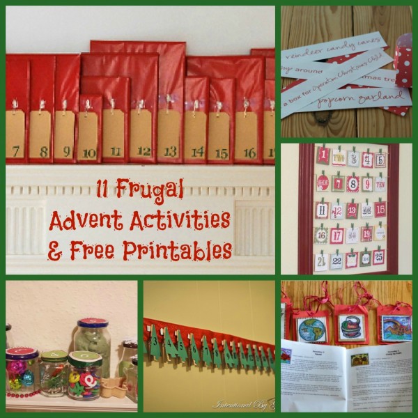 11 Frugal Advent Activities & Free Printables