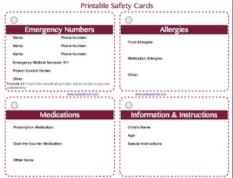 emergency card PDF