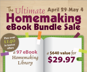 The Ultimate Homemaking eBook Bundle! 97 eBooks for only $29.97! ~www.thebettermom.com