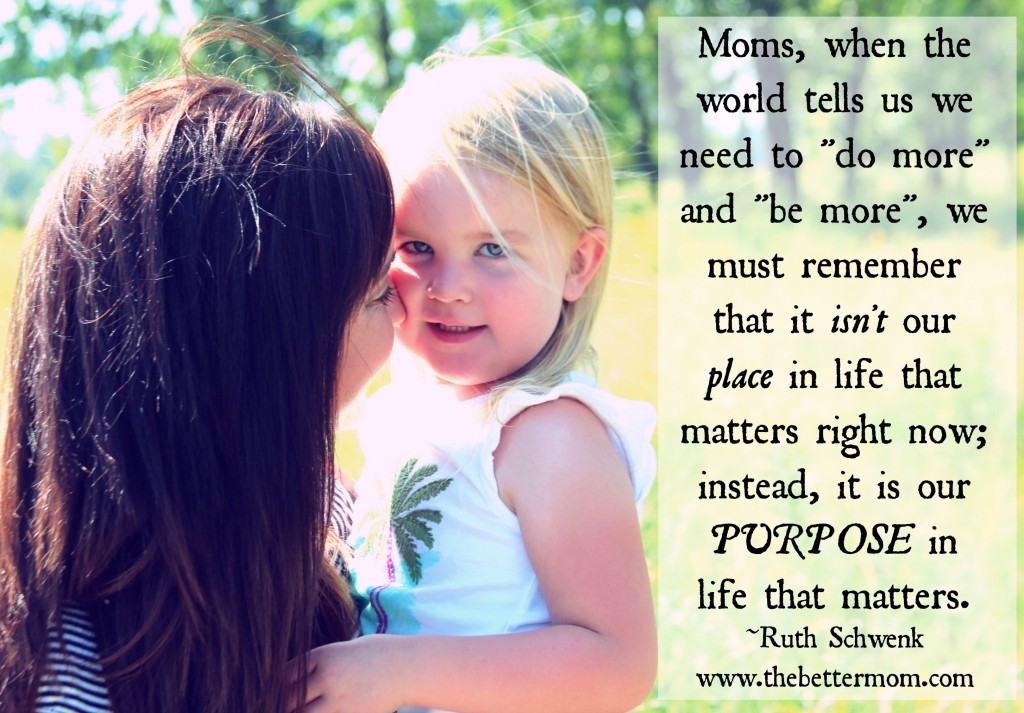 Being a mom matters!