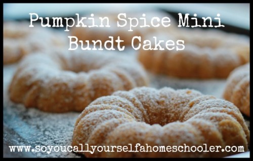 Pumpkin Spice Mini Bundt Cakes