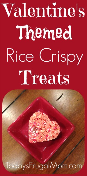 Valentine's themed rice crispy treats