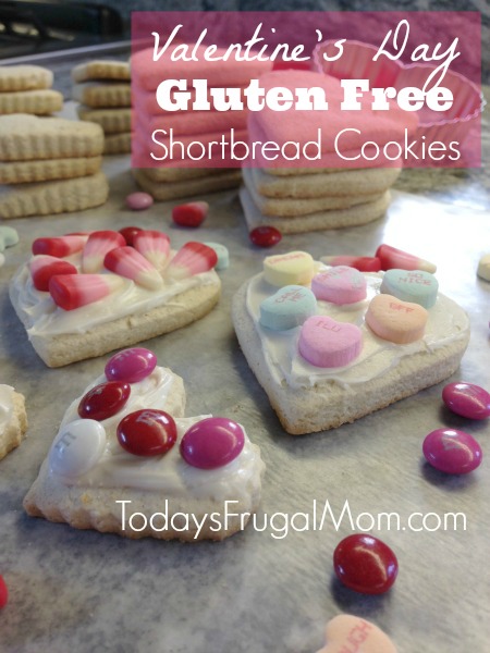 Valentine's Day Gluten Free Shortbread Cookies