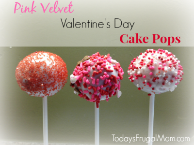 Pink Velvet Valentine's Day Cake Pops