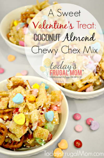 A Sweet Valentine's Treat: Coconut Almond Chewy Chex Mix