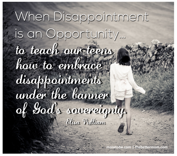 When Disappointment is an Opportunity