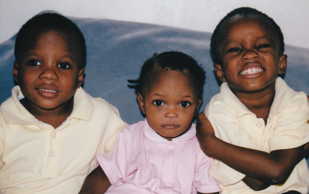 Jaden, Daphne, Justin (Haiti 2002)