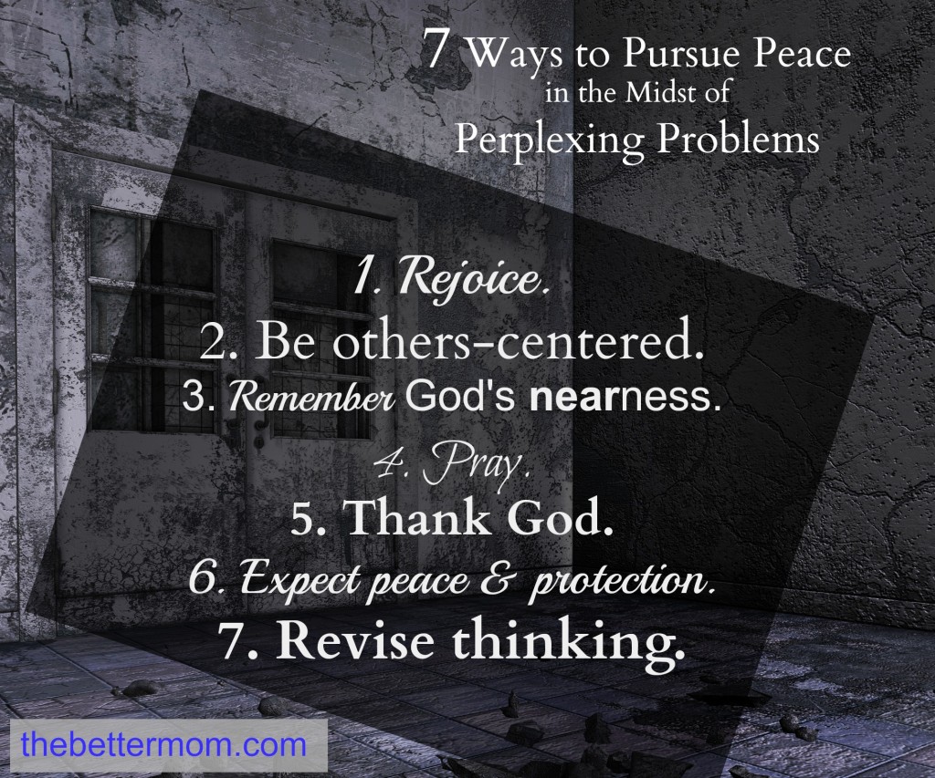 7 ways to pursue peace