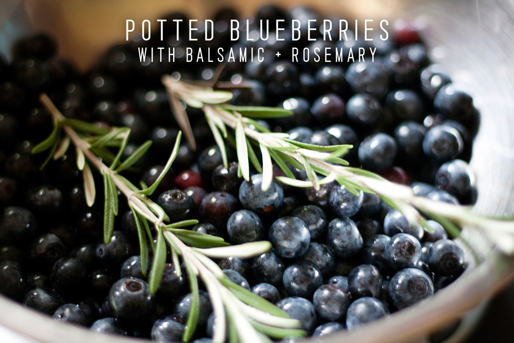 Recipe: Potted Blueberries with Balsamic and Rosemary by Homespun ATL | Chef Jason Jimenez | Atlanta, Ga