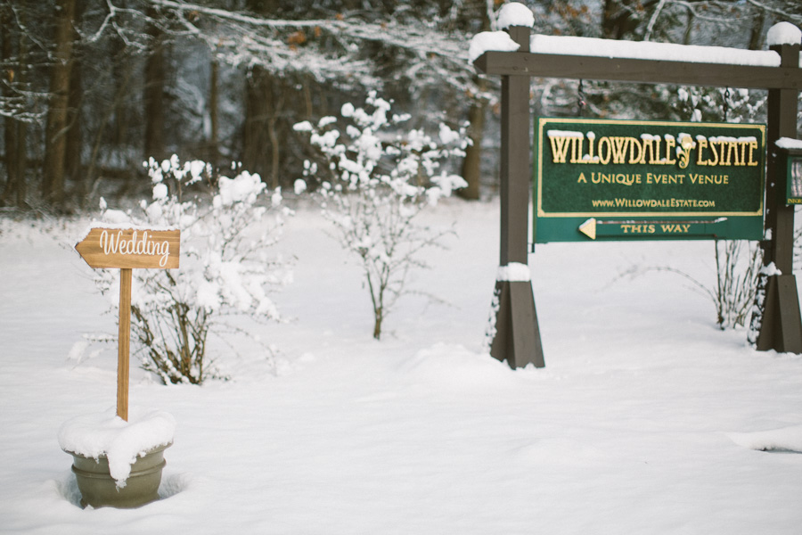 Willowdale Estate Winter Wedding Photography