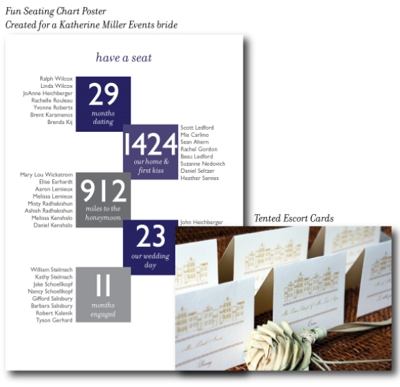 charleston wedding stationery tips for a seated dinner, tented escort cards, seating chart