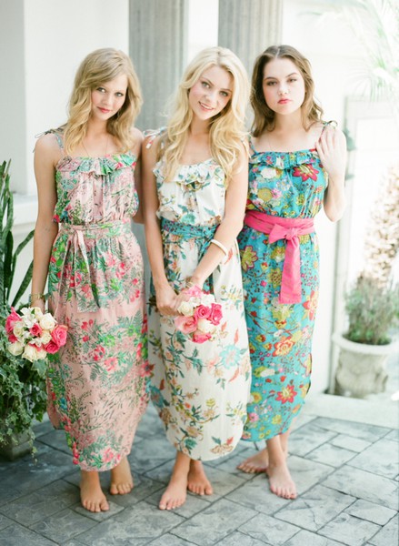 Charleston, Hilton Head, Myrtle Beach Lowcountry weddings blog showcasing southern, lowcountry bridesmaids dresses and style, striped, long, cocktail, short, print wedding bridesmaids dresses Charleston, Hilton Head, Myrtle beach Lowcountry wedding blogs
