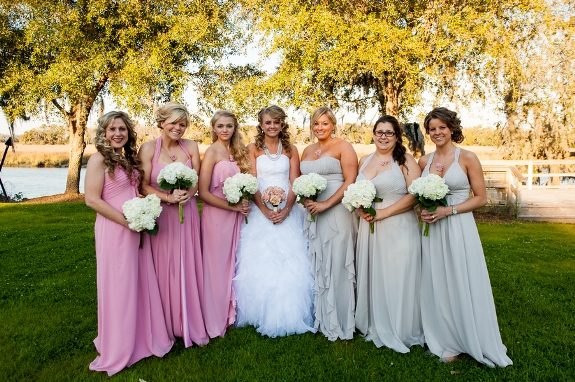 Grey And Pink Bridesmaid Dresses - Ocodea.com