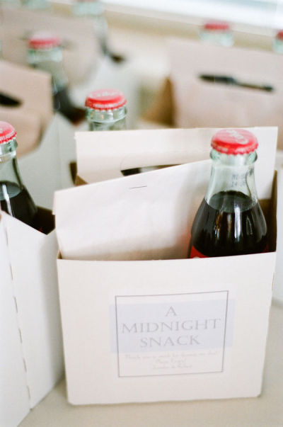 myrtle beach wedding favors midnight snack coke bottles