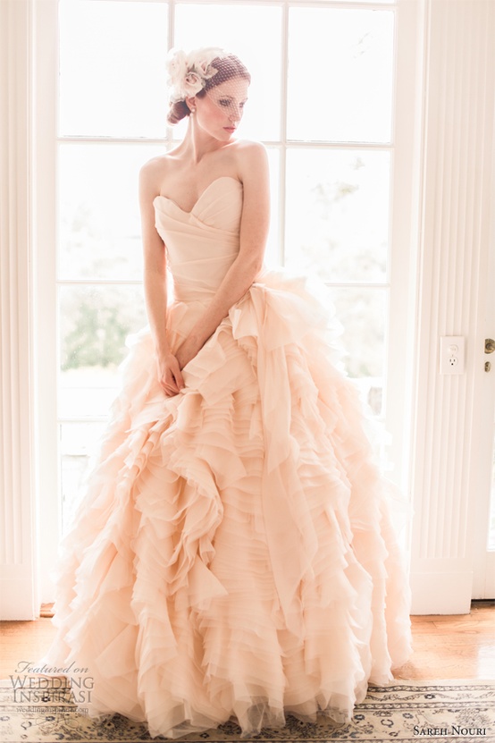 charleston weddings blog featuring pastel colored gowns