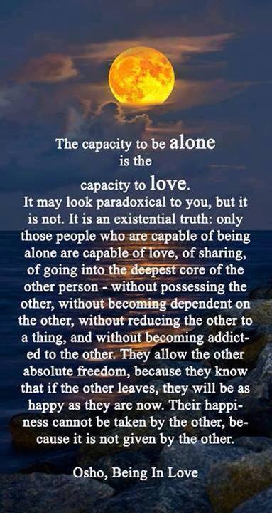 being alone is LOVE