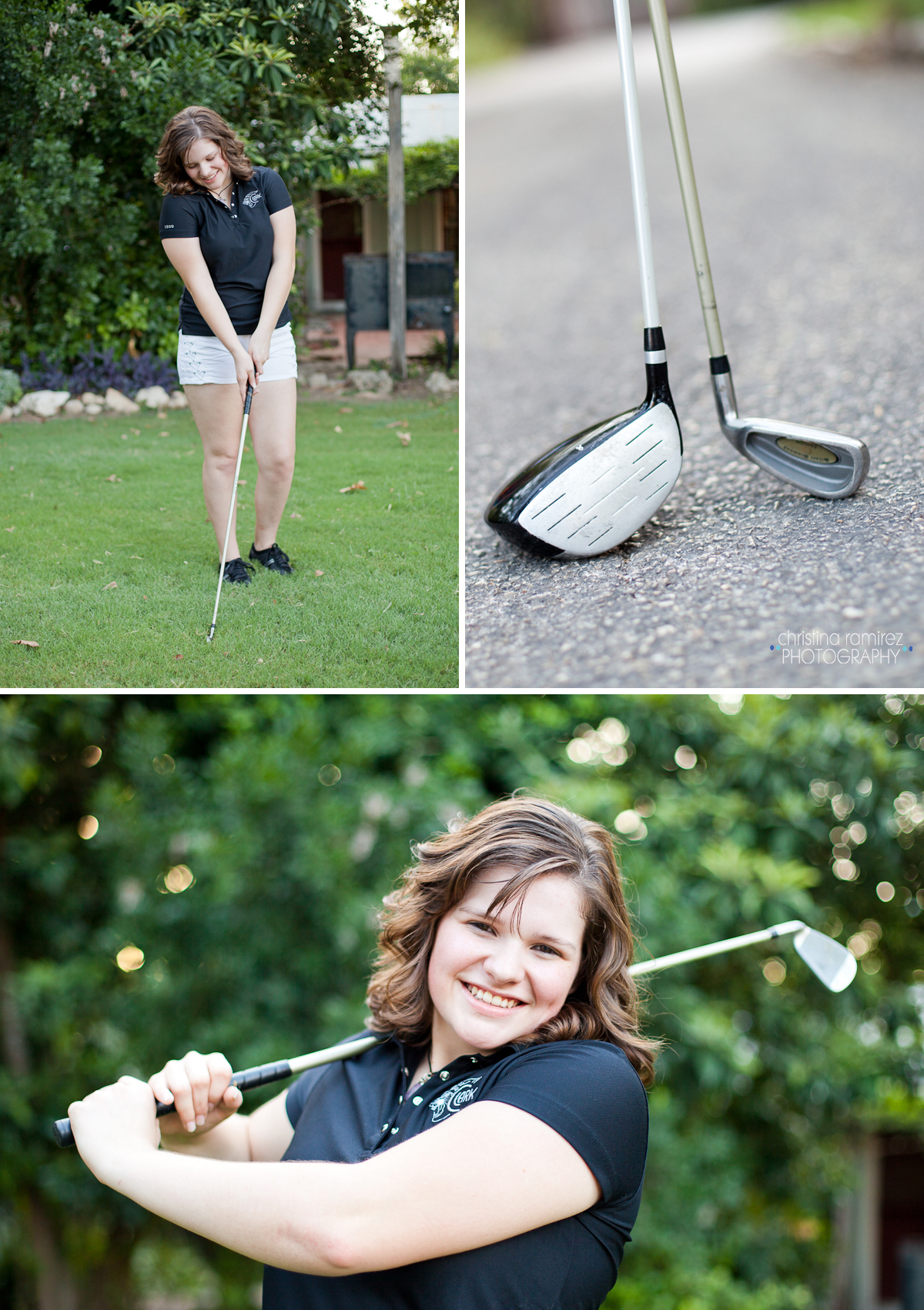 female golf player