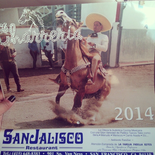 San Jalisco Calendar 2014