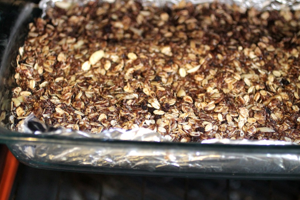 Baking super delicious granola bars