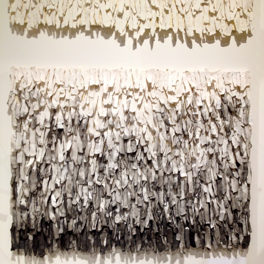 ReCheng Tsang - Berkeley. Frayed: porcelin, ink, pins and felt
