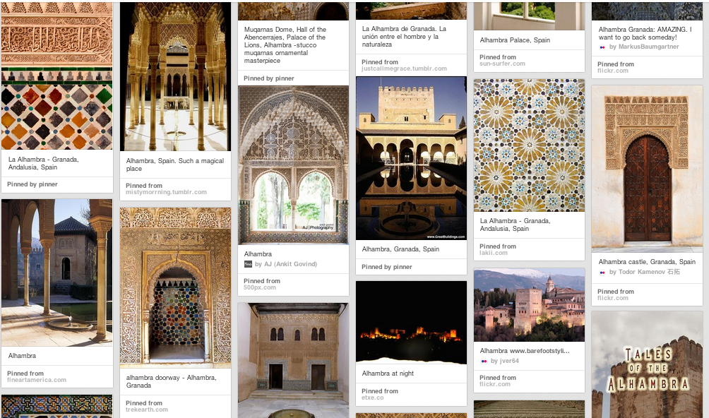 Alhambra Pinboard