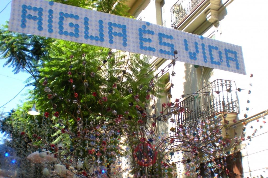 Festa Major de Gràcia - recycled decorations