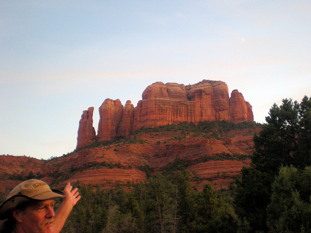 Cathedral Rock, with our vortex guide, Sedona