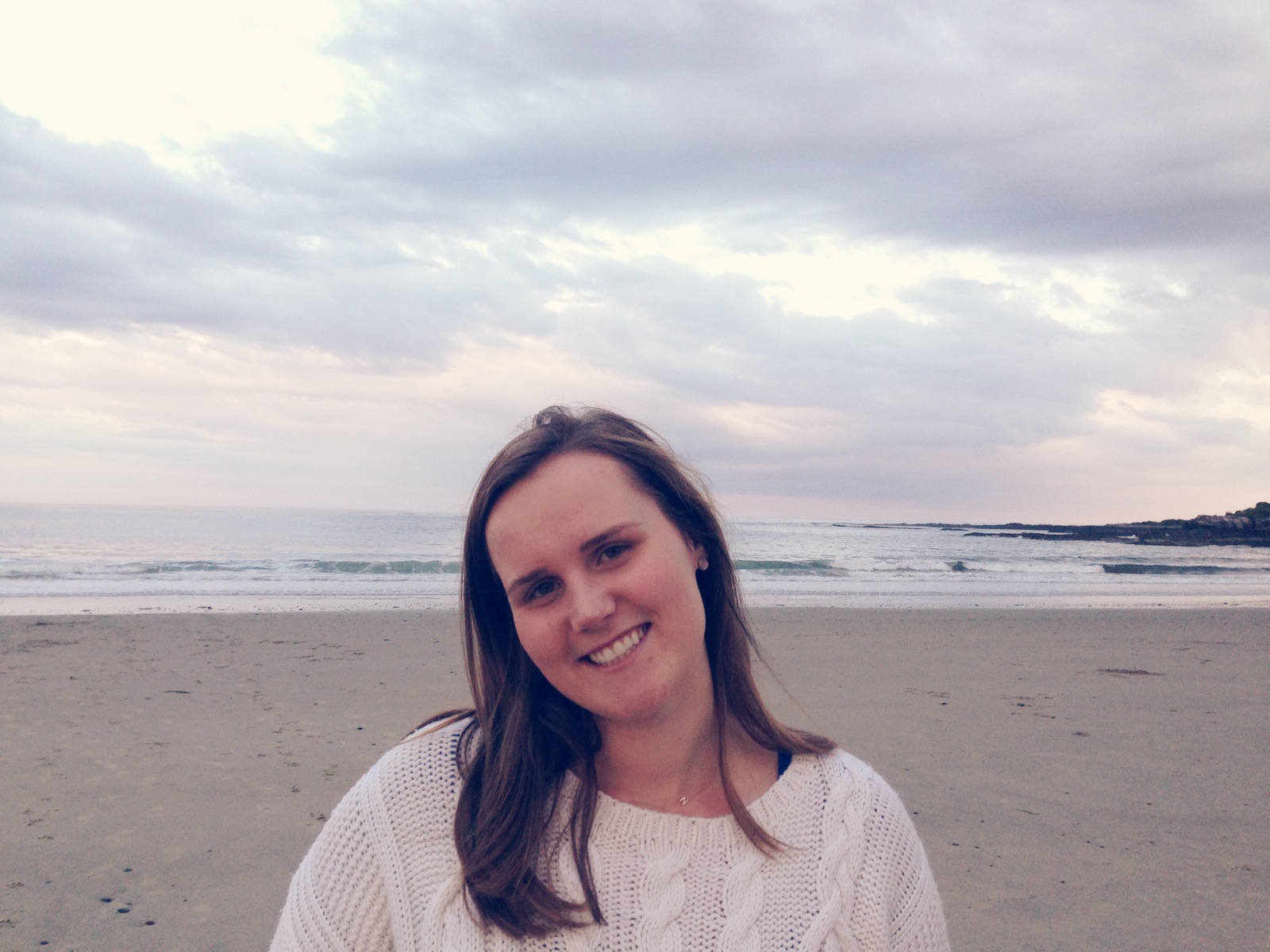 Sunset at the Beach, Blogger in Maine, Fishermans Sweater, Cableknit sweater