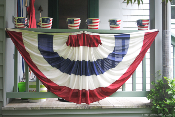 4th of july decorations, red white and blue, simply elegant blog
