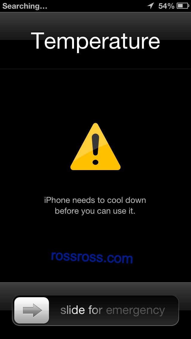 What happens when your iPhone gets too hot - This Screen Pops up