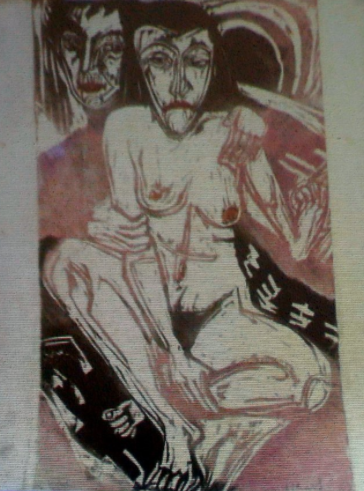 Work recovered believed to be by Ernst Ludwig Kirchner