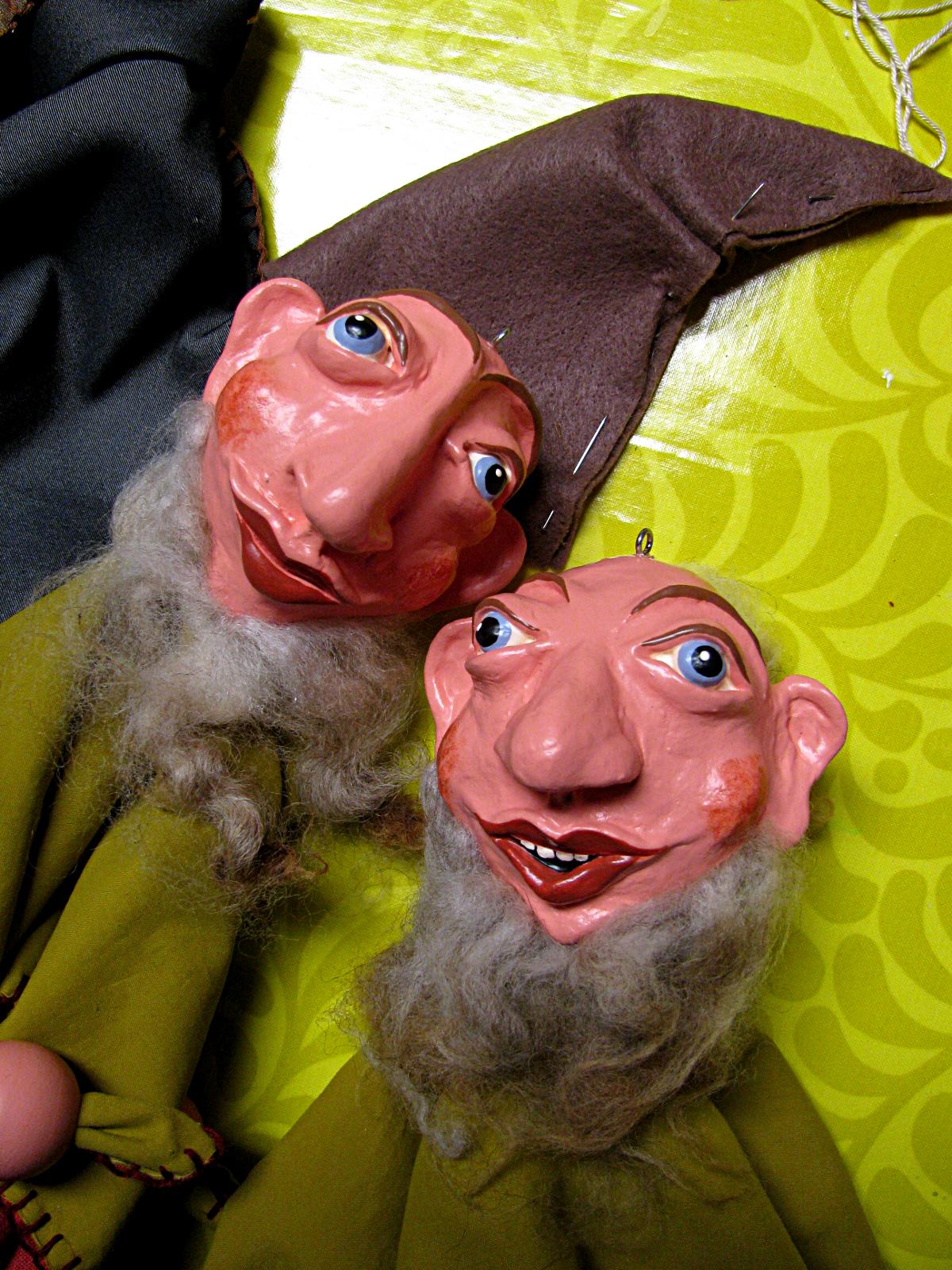 Christiane Drieling: dwarf marionettes, works in progress
