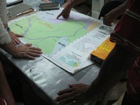 Photo of Leaders of Arimae point out deforestation in the community's reservation