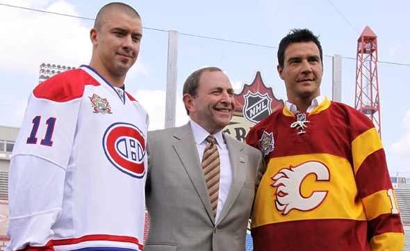 Flames and Oilers unveil their Heritage Classic uniforms