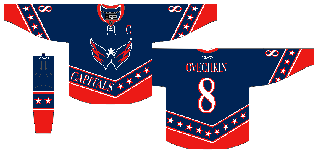 These concepts reimagine the Washington Capitals' screaming eagle design as  a modern-day alterna…