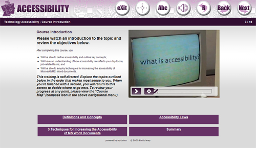 Technology Accessibility Awareness Training via Udutu