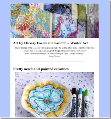 winter art newsletter 2012