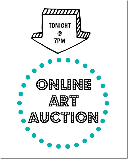 ONline art auction_tonight at 7pm