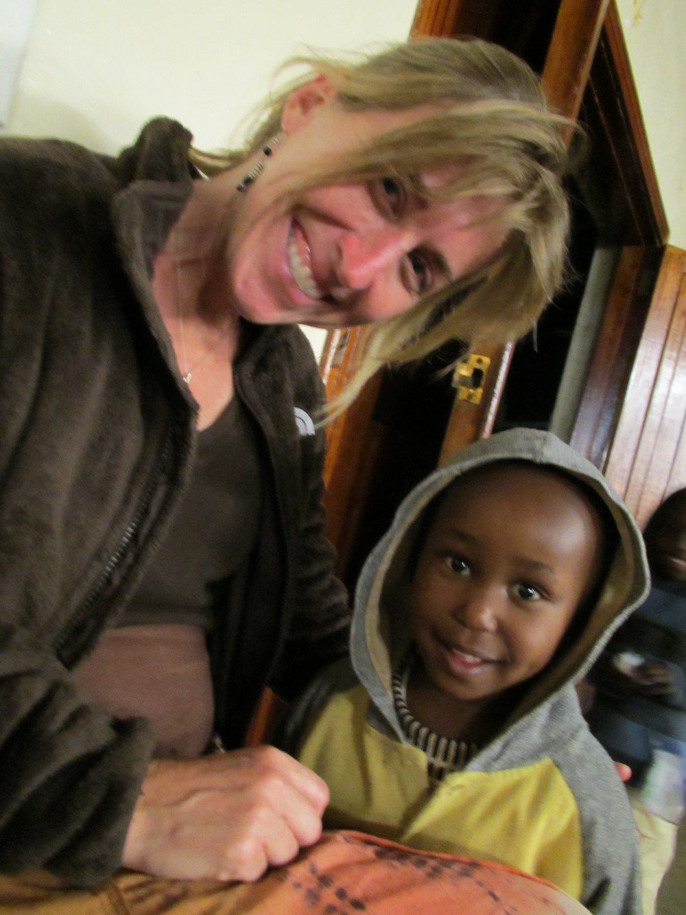 Sue and Kenyan child