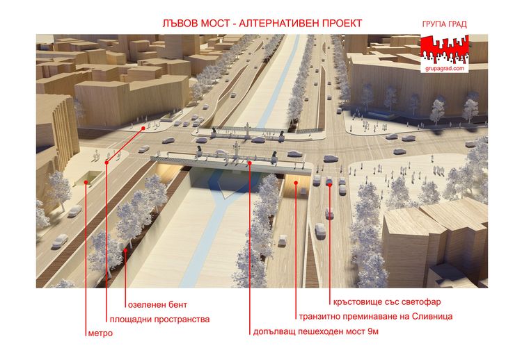 Архитектурен проект на пл. Лъвов мост