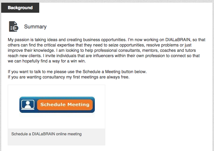 LinkedIn schedule meeting link in profile